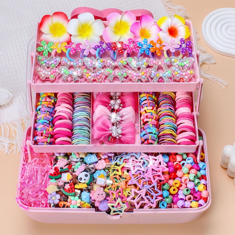 Travel Accessories For Girls - 546Pcs Bow High Elastic Hair Accessories