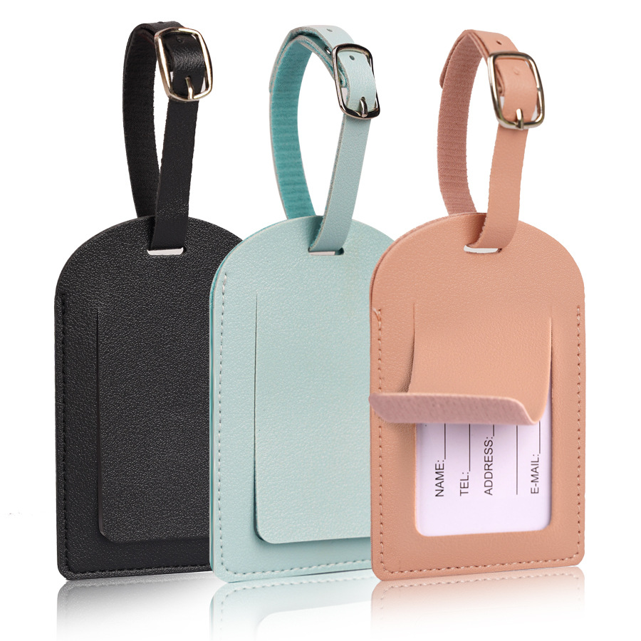 It Travel Accessories - Women Men Luggage Tags PU Leather