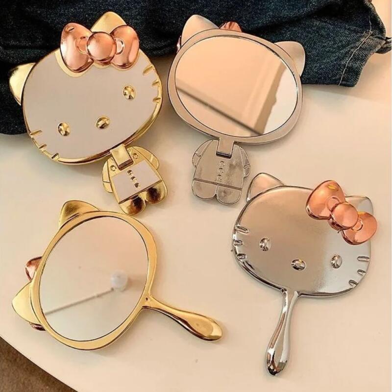 Travel Accessories Girly - Hello Kitty Handheld Makeup Mirror Foldable