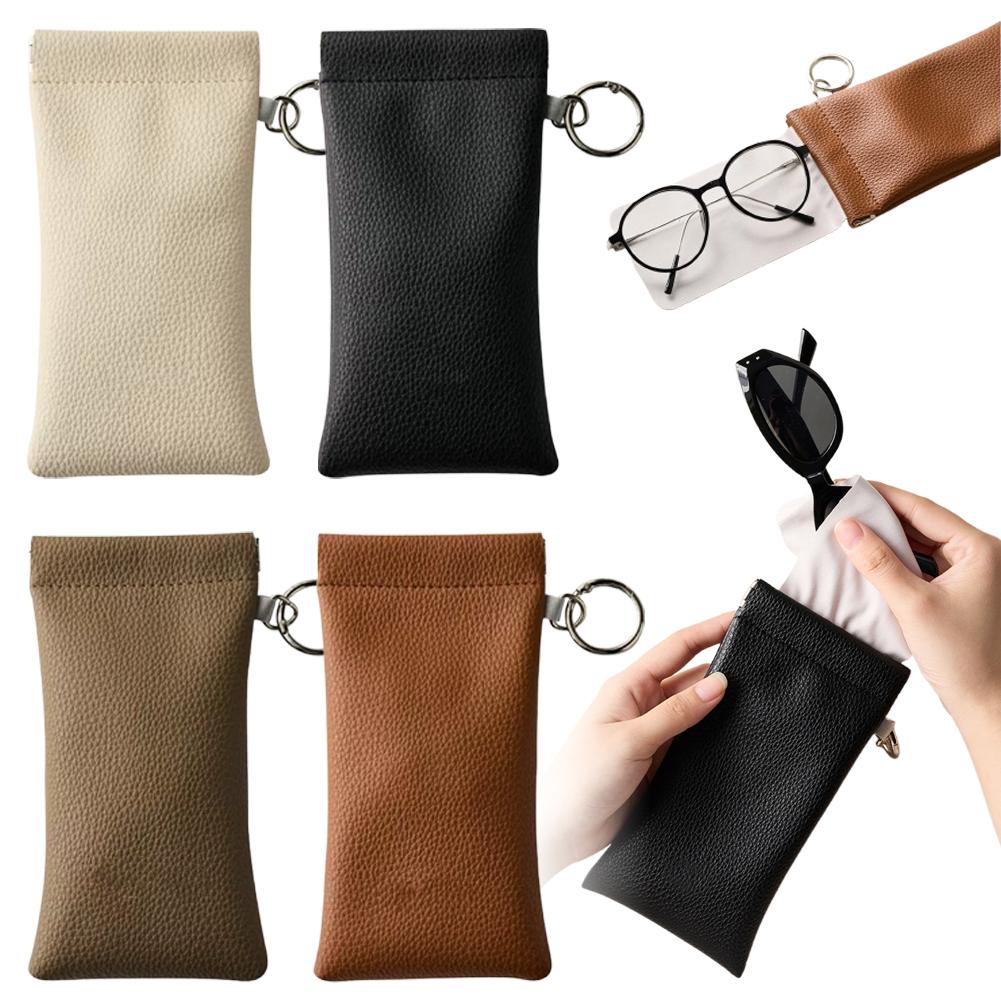 Travel Accessories Pouch For Women - Sunglasses Pouch With Keyring Portable Soft
