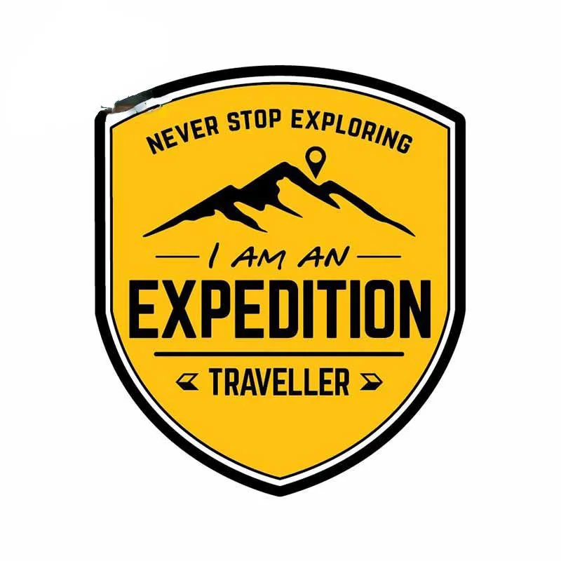 Travel Accessories Car - 13cm Expedition Travel Car Sticker Never