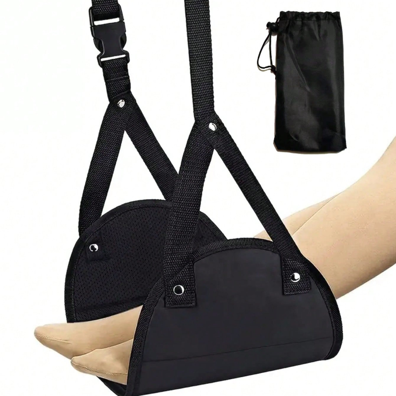 Travel Accessories For Train - Portable Adjustable Footrest Hammock for Airplane