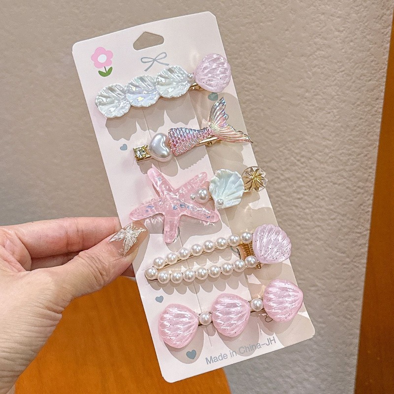Travel Accessories For Girls - Ocean Series Hair Clips Cute Shell