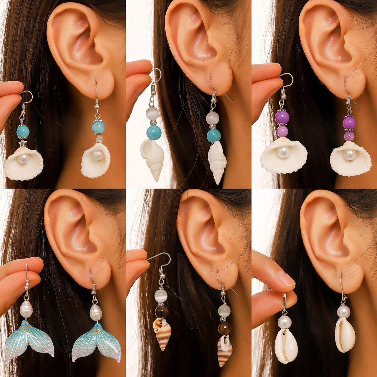 Travel Accessories Dropshipping - Pair of Fashion Women Earrings Sea