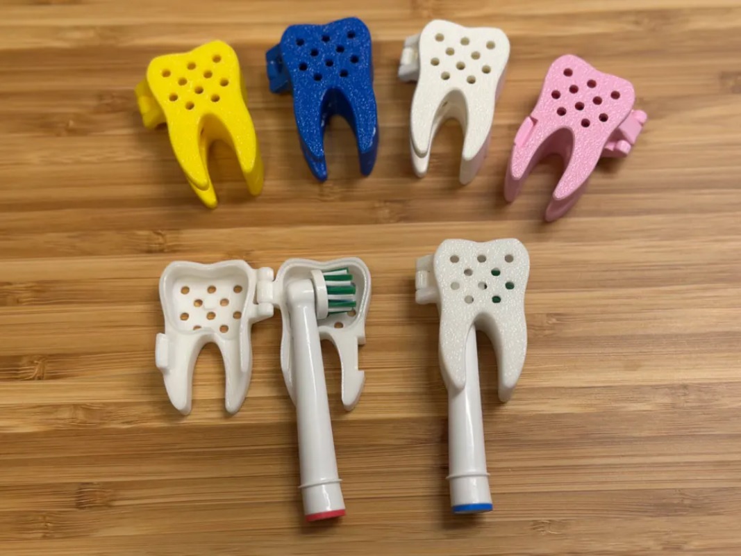 Travel Accessories To 3D Print - 3D Printed Cute Tooth Shaped Protective