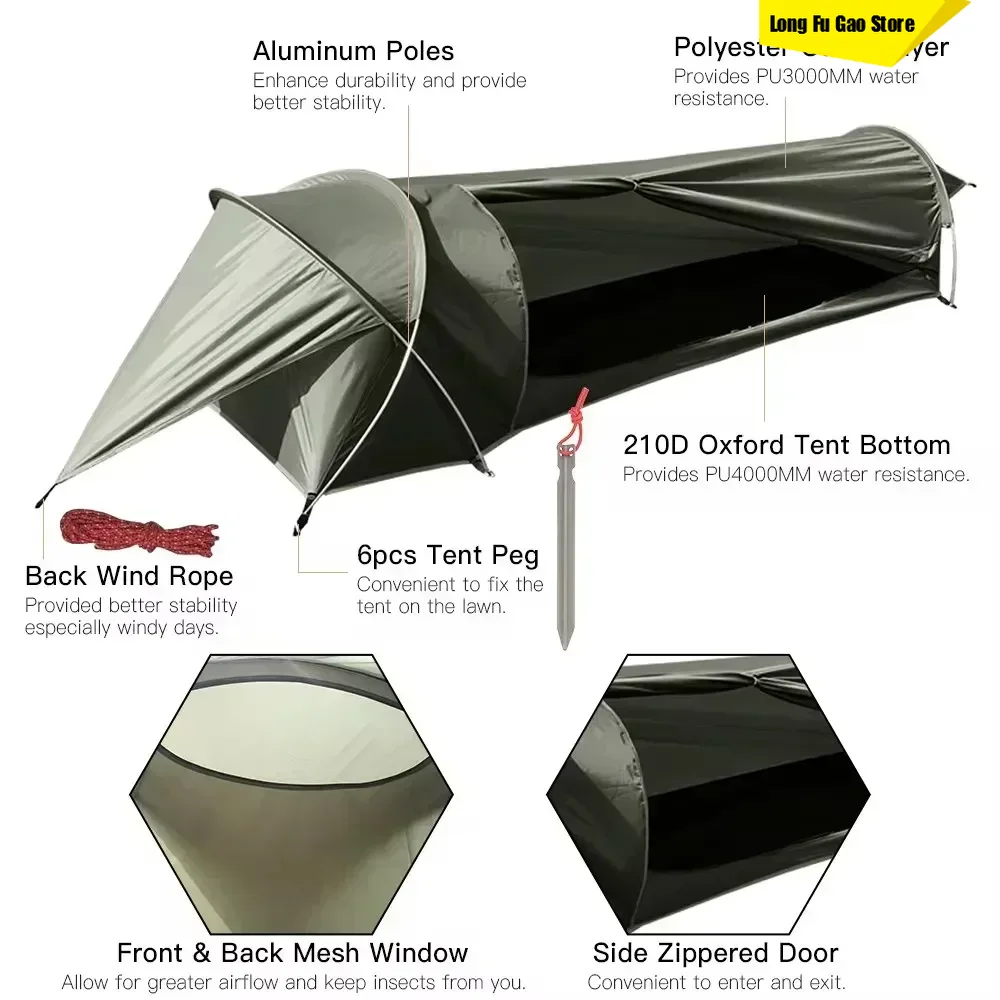 Travel Accessories You Need - New Ultralight Single Person Tent Waterproof