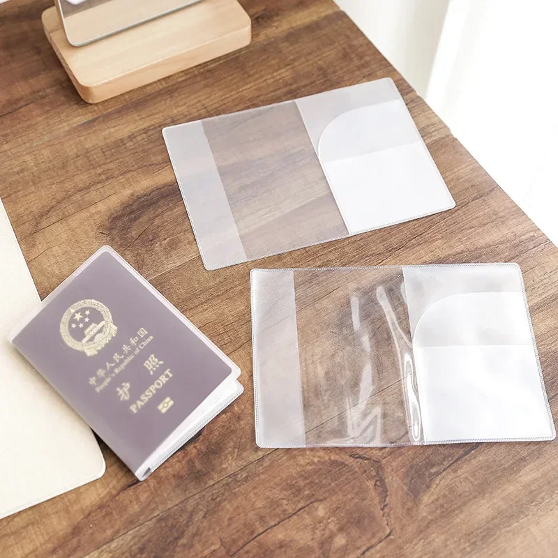 Travel Accessories Pouch For Women - Transparent Passport Cover PVC Waterproof Case