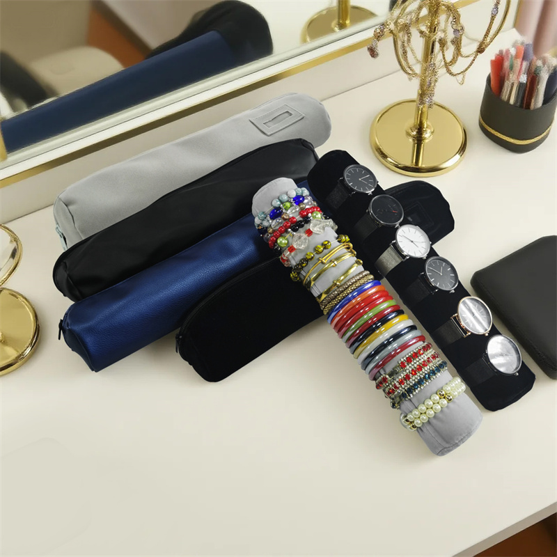 PU  leather Velvet Jewelry Rol - đánh giá và giá Travel Jewellery & Accessories Organiser