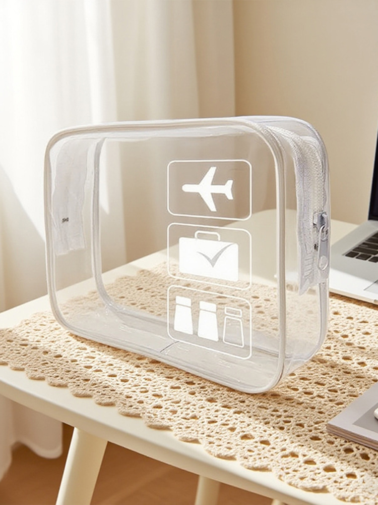 Transparent makeup bag, portab - đánh giá và giá Toiletry Bag Tsa