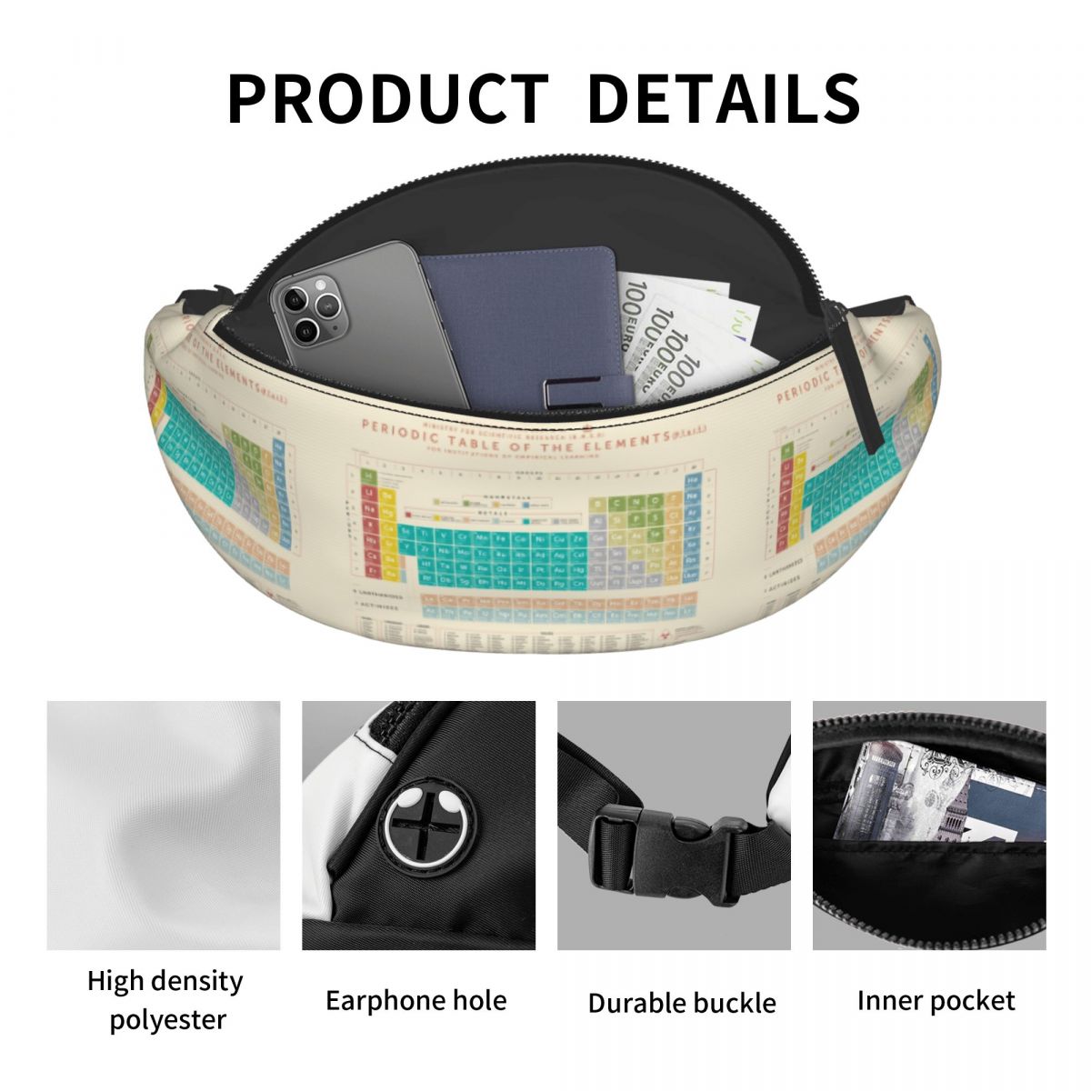 Cool Elements Periodic Table F - đánh giá và giá Travel Accessories Pouch For Women