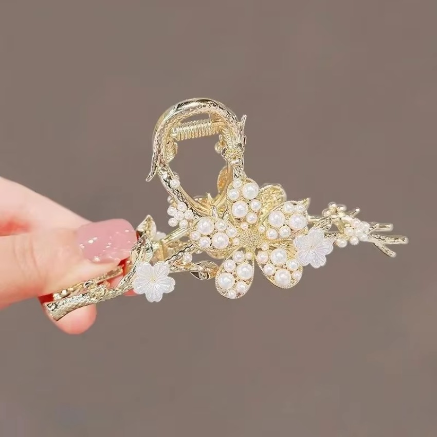 1 Pcs Metal Hair Claw Pearl Ha - đánh giá và giá Travel Accessories For Girls