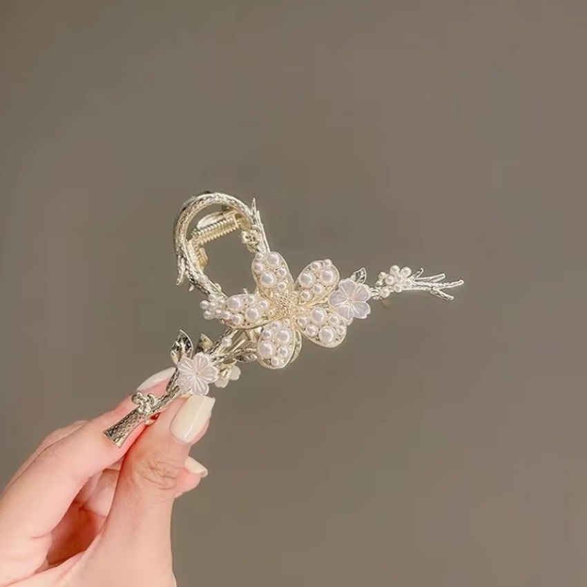1 Pcs Metal Hair Claw Pearl Ha - đánh giá và giá Travel Accessories For Girls