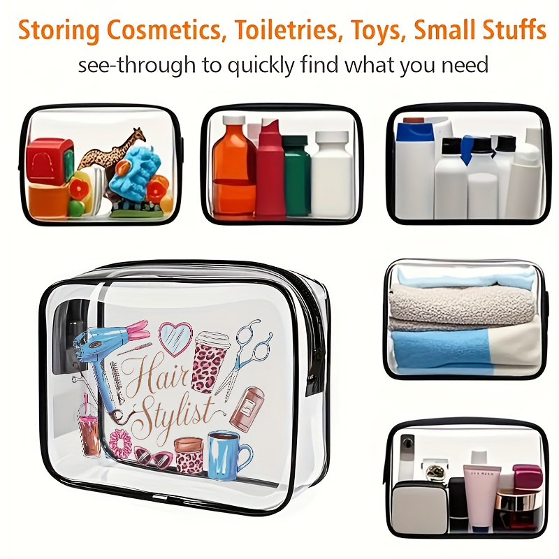 1pc Clear Makeup Bag Transpare - đánh giá và giá Toiletry Bag Tsa