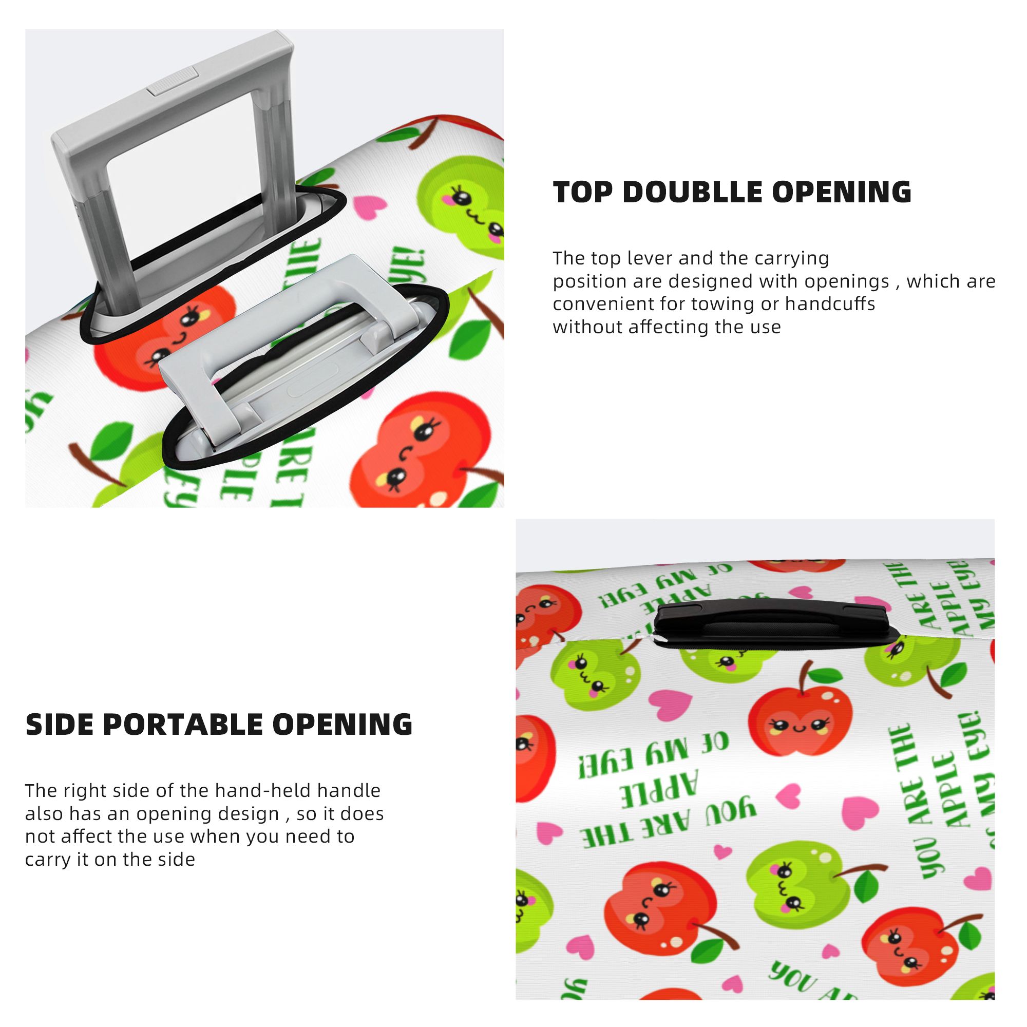Kawaii Apple Cute Faces  Lugga - đánh giá và giá Travel Accessories Apple