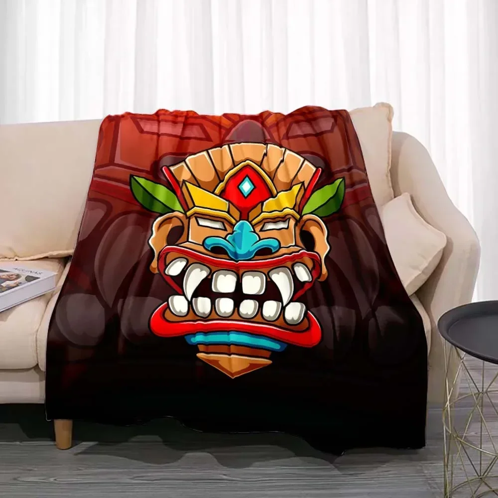 Tiki Bar Fashion Flannel Throw - đánh giá và giá Travel Accessories Hawaii