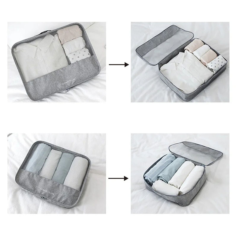 7 Piece Travel Packing Cubes S - đánh giá và giá Travel Accessories Pouch For Women