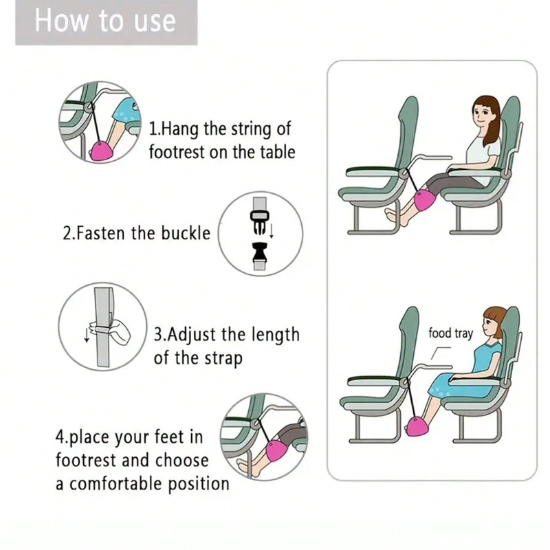 Portable Adjustable Footrest H - đánh giá và giá Travel Accessories For Train