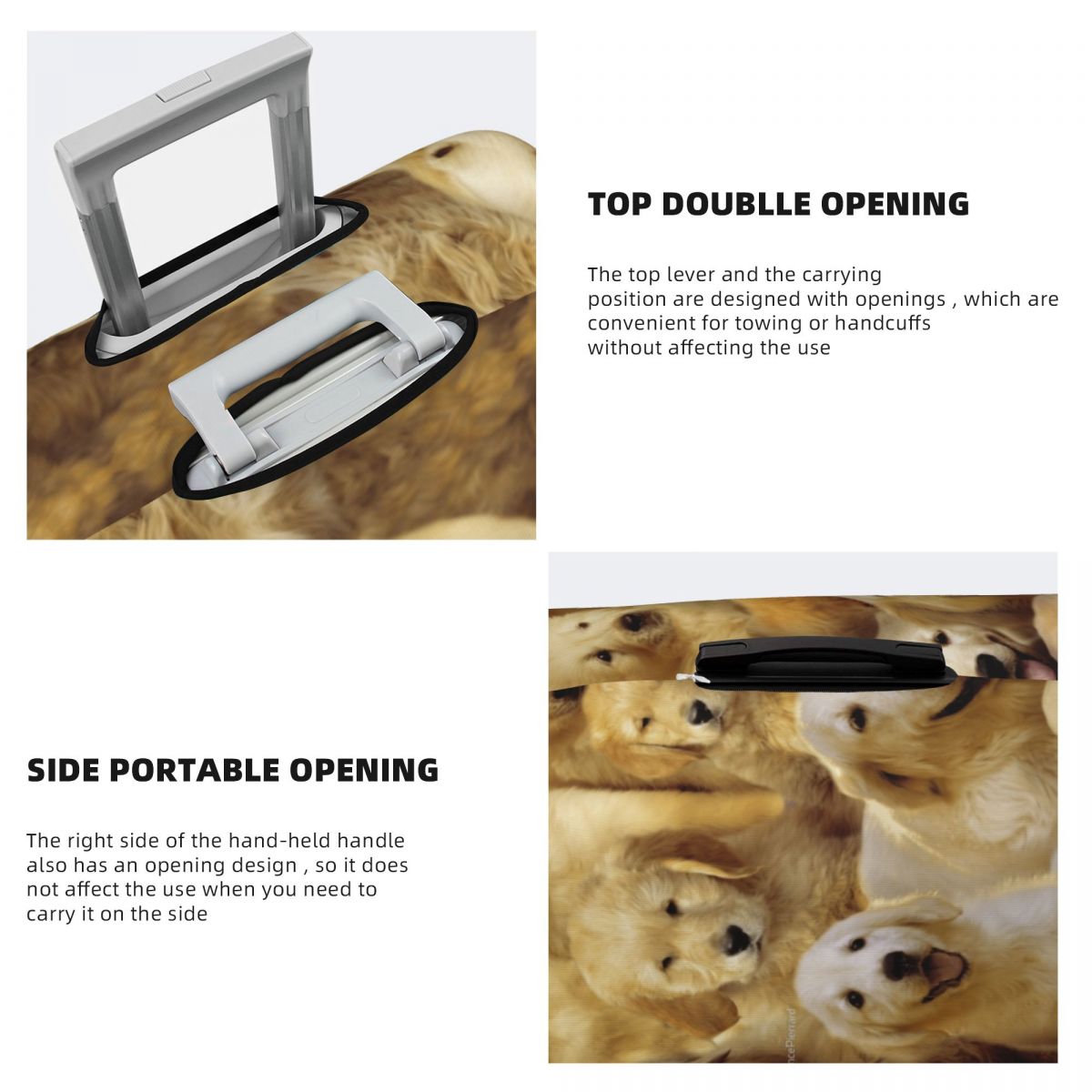 Golden Dog Suitcase Cover Anim - đánh giá và giá Travel Accessories To 3D Print
