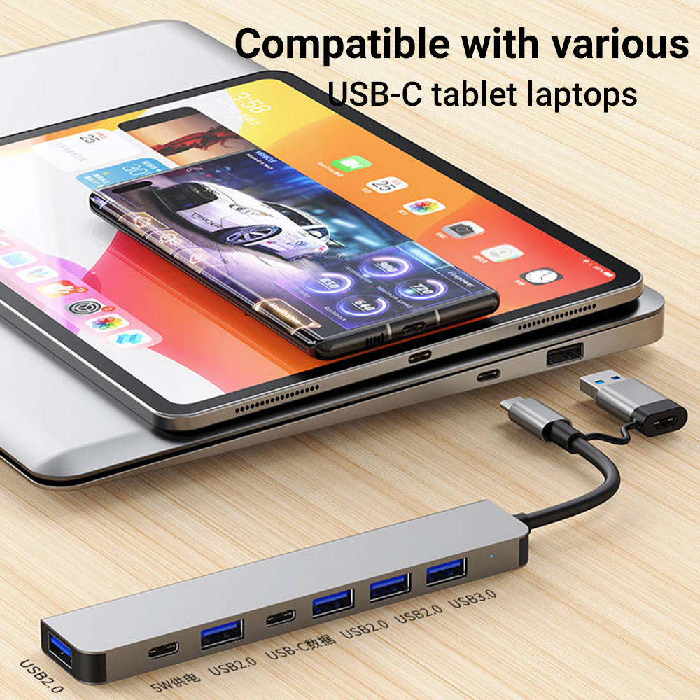 7-in-1 Dual-Head USB-C&USB Doc - đánh giá và giá Travel Accessories You Need