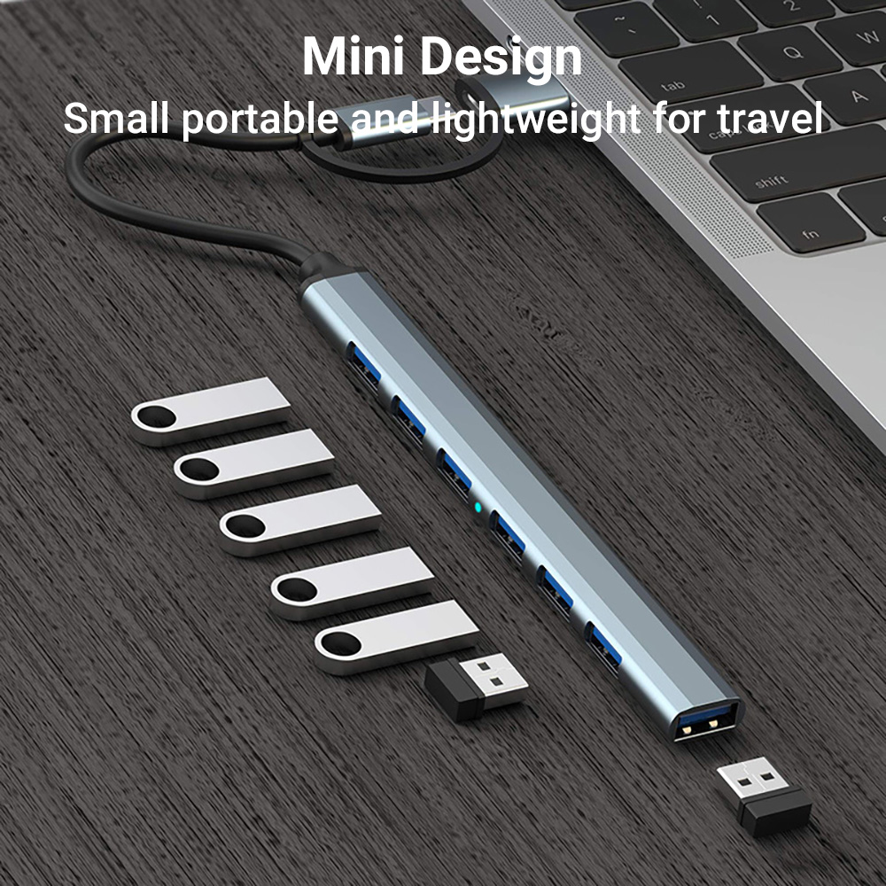 7-in-1 Dual-Head USB-C&USB Doc - đánh giá và giá Travel Accessories You Need