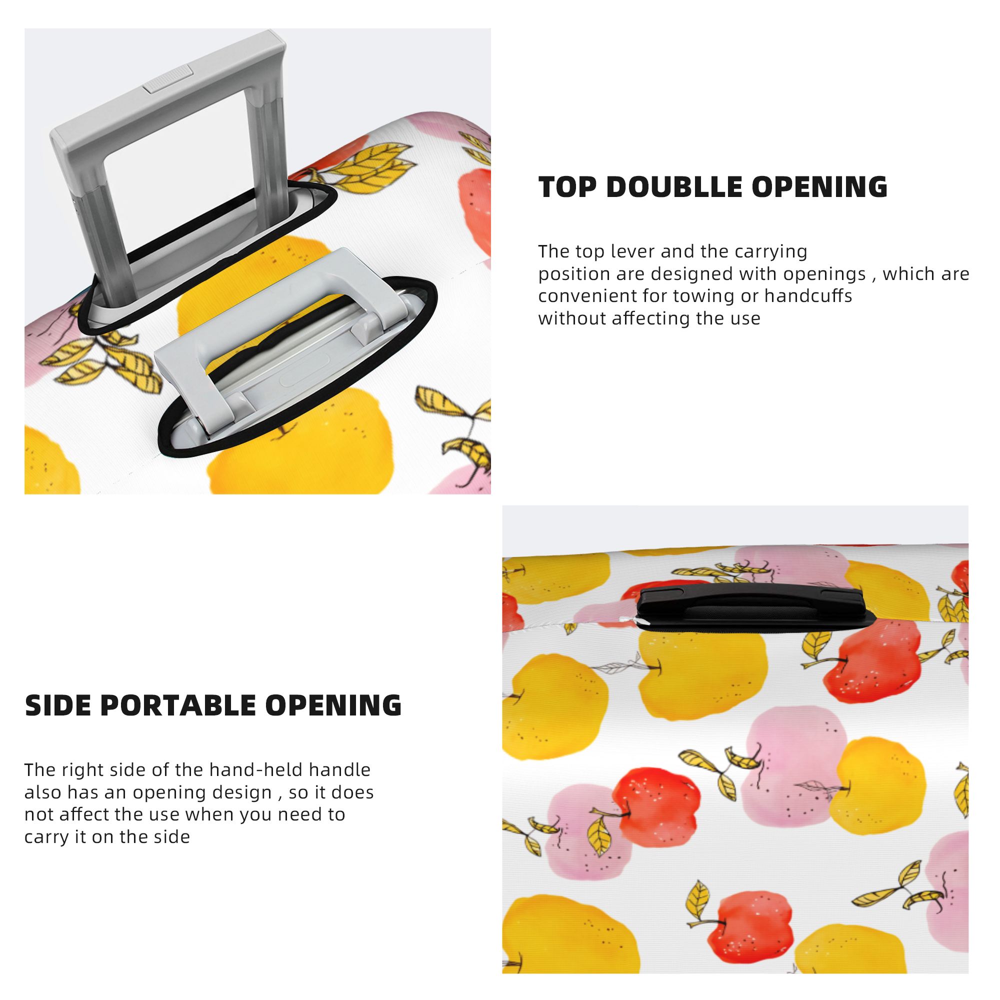 Watercolor Apple Fruits Luggag - đánh giá và giá Travel Accessories Apple