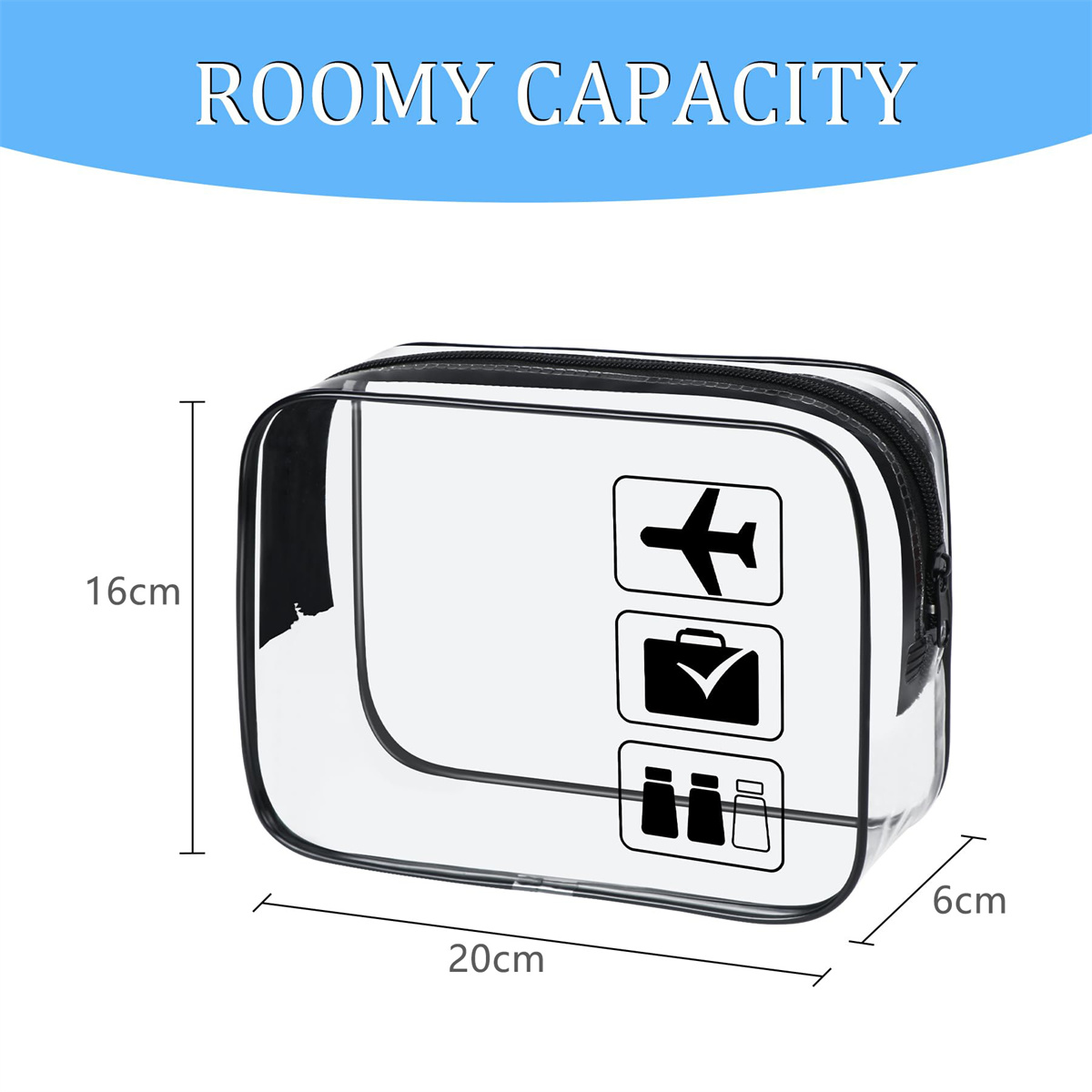 1pc Clear Toiletry TSA Approve - đánh giá và giá Toiletry Bag Tsa