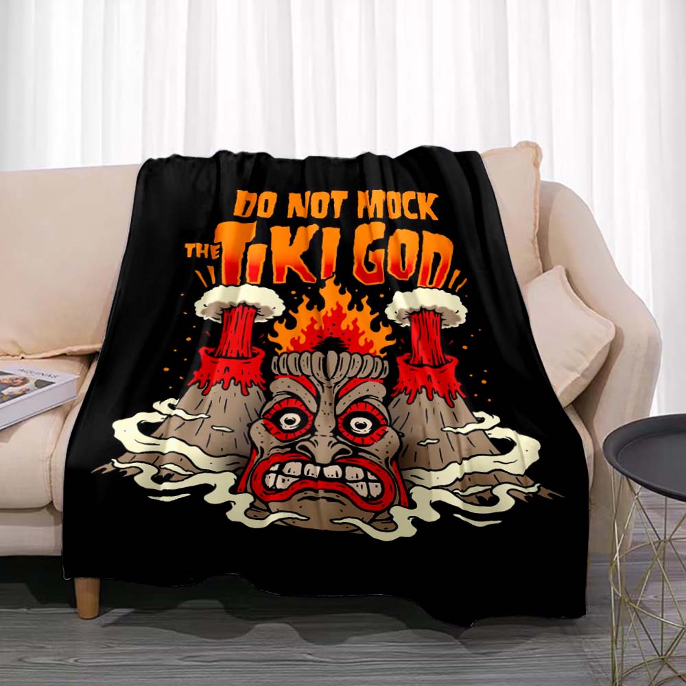 Tiki Bar Fashion Flannel Throw - đánh giá và giá Travel Accessories Hawaii