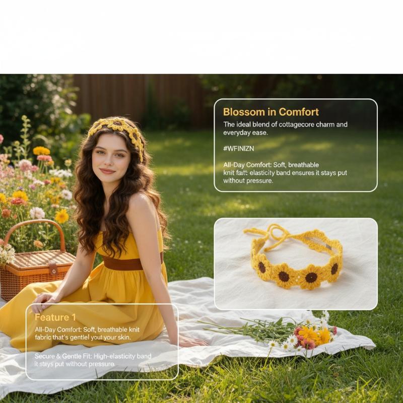 Knitted Flower Headband Colorf - đánh giá và giá Travel Accessories Hawaii