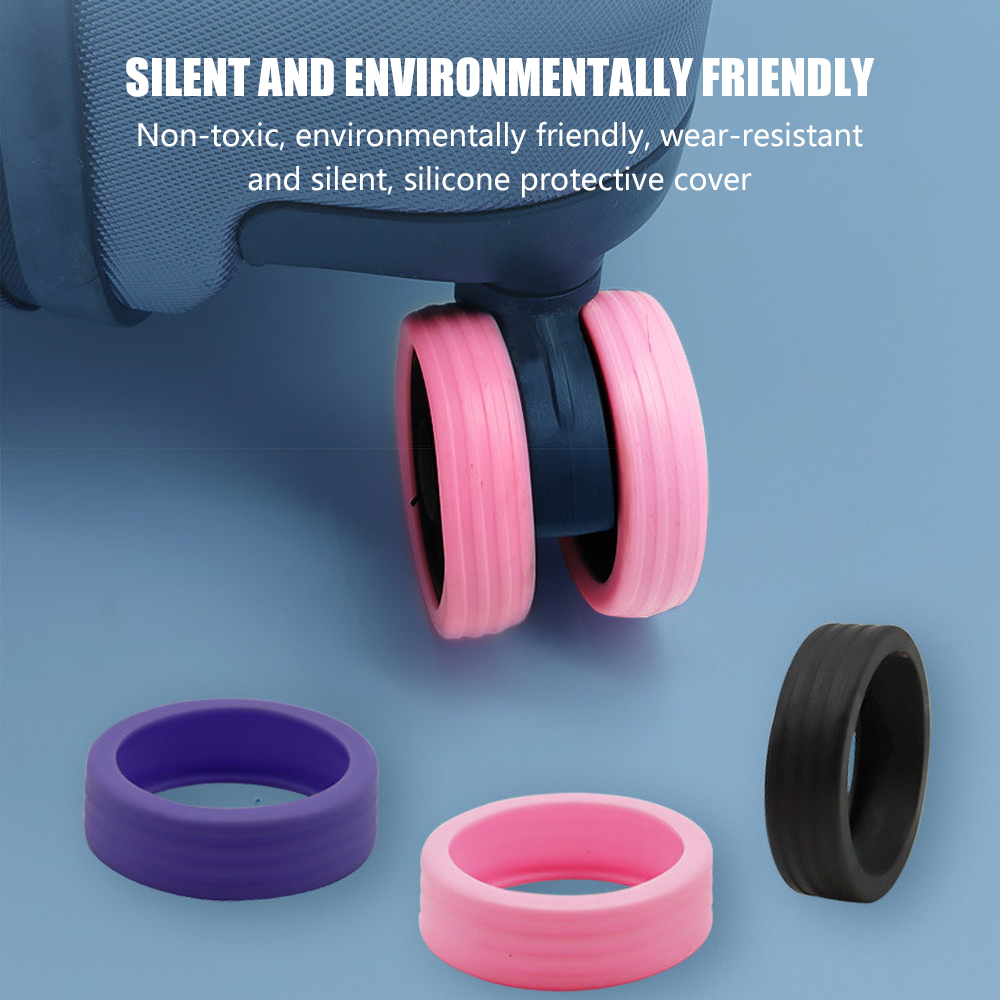 8PCS Luggage Caster Silicone P - đánh giá và giá Travel Accessories You Need