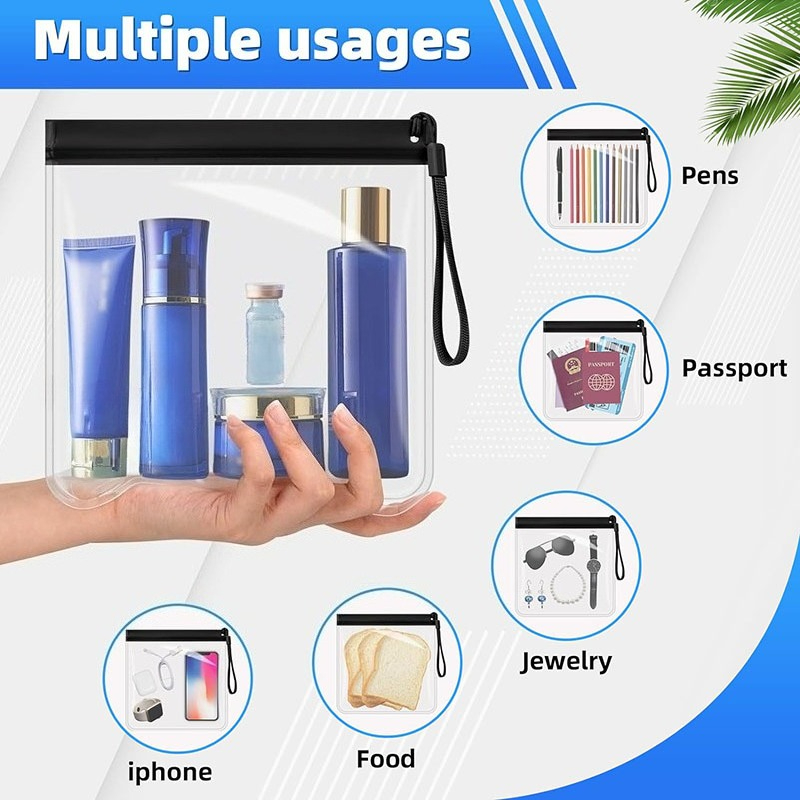 2pcs EVA Transparent Travel To - đánh giá và giá Toiletry Bag Tsa