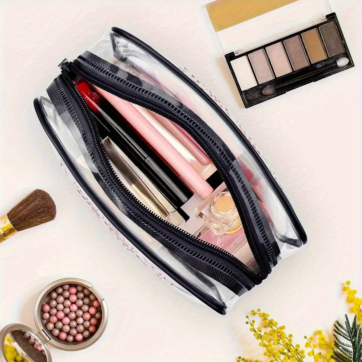 1PC Clear Makeup Bag Travel To - đánh giá và giá Toiletry Bag Tsa