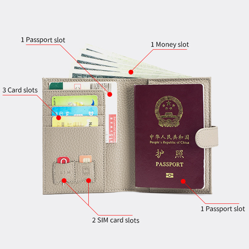 Genuine Cow Leather Passport H - đánh giá và giá Travel Accessories Bag For Men