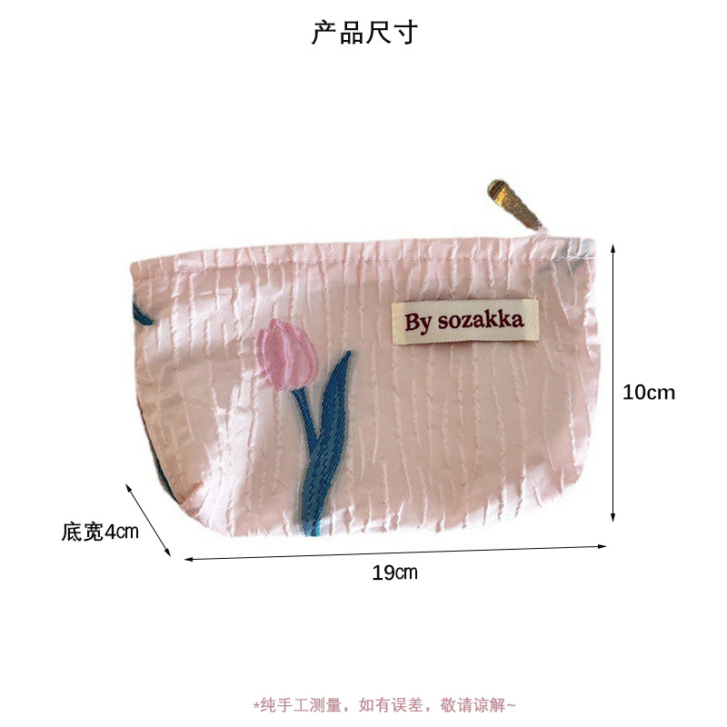 Pháp Hoa Nổi Đựng Mỹ Phẩm Đi D - đánh giá và giá Travel Accessories Pouch For Women