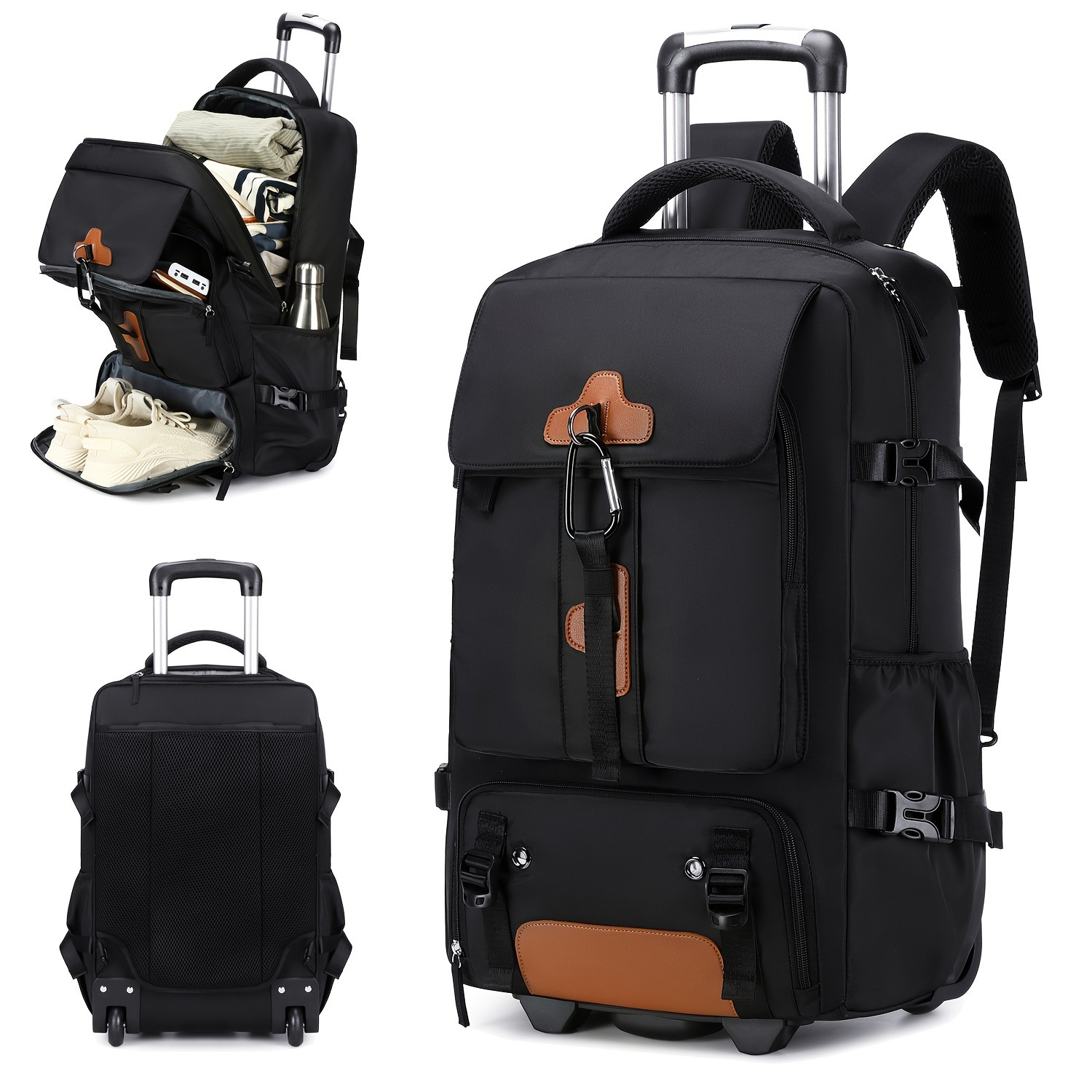 Rolling Backpack Large Capacit - đánh giá và giá Travel Accessories Bag For Men
