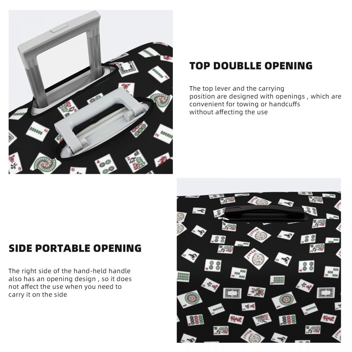 Black Mahjong Suitcase Cover F - đánh giá và giá Travel Accessories To 3D Print