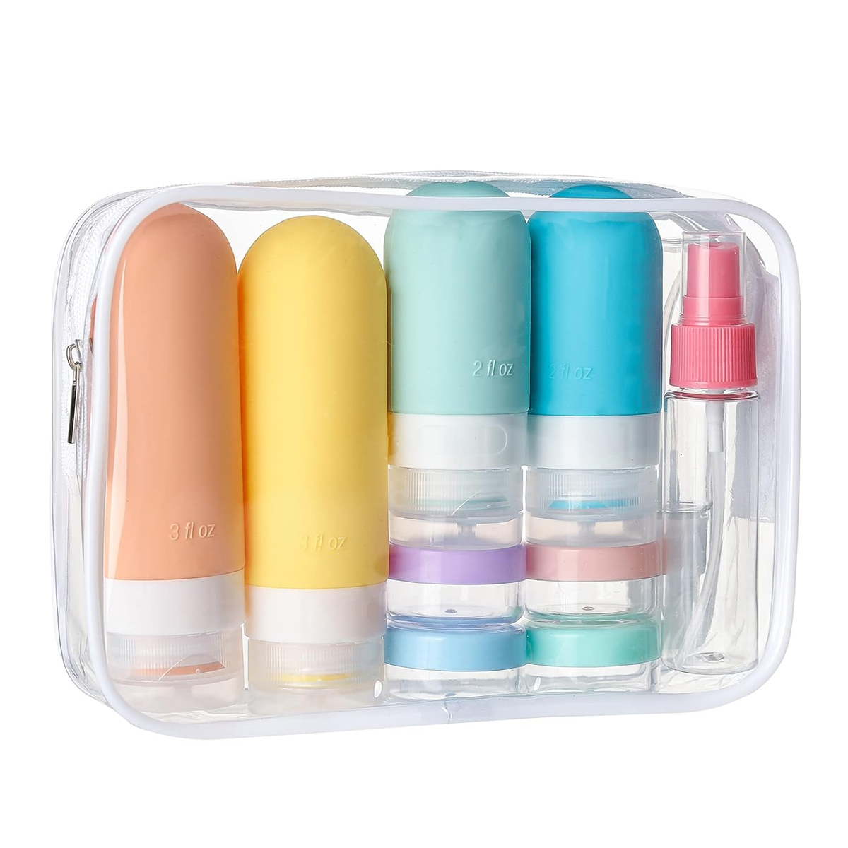 16 Pack Leak Proof Travel Bott - đánh giá và giá Toiletry Bag Tsa