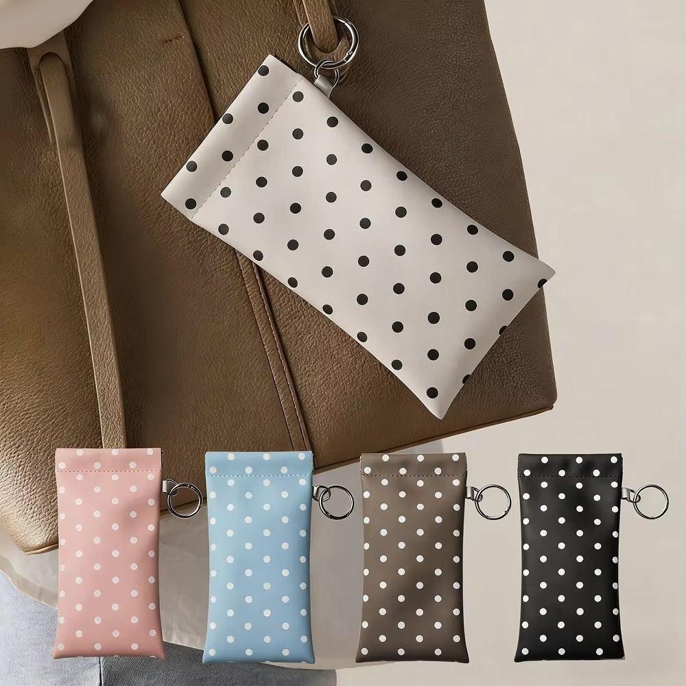 Polka Dot Eyeglass Pouch with  - đánh giá và giá Travel Accessories Pouch For Women