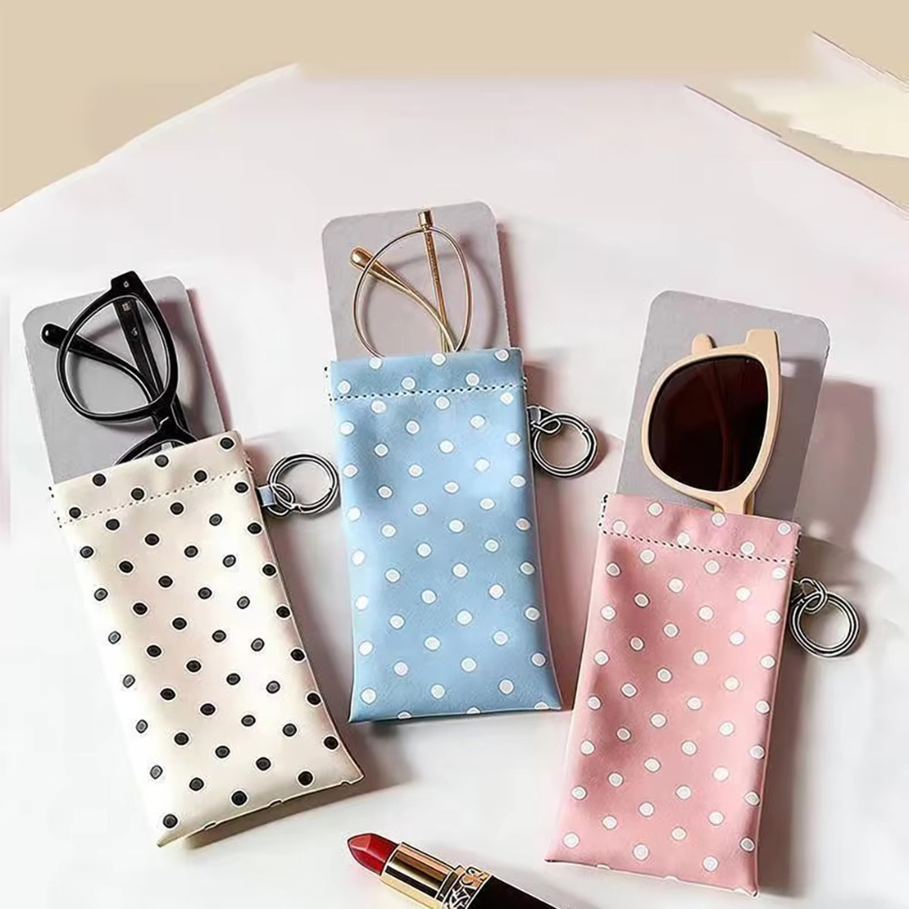 Polka Dot Eyeglass Pouch with  - đánh giá và giá Travel Accessories Pouch For Women