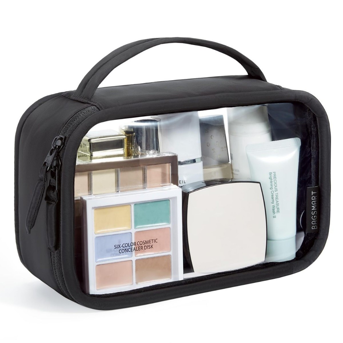 TSA-Approved  PVC Clear Makeup - đánh giá và giá Toiletry Bag Tsa