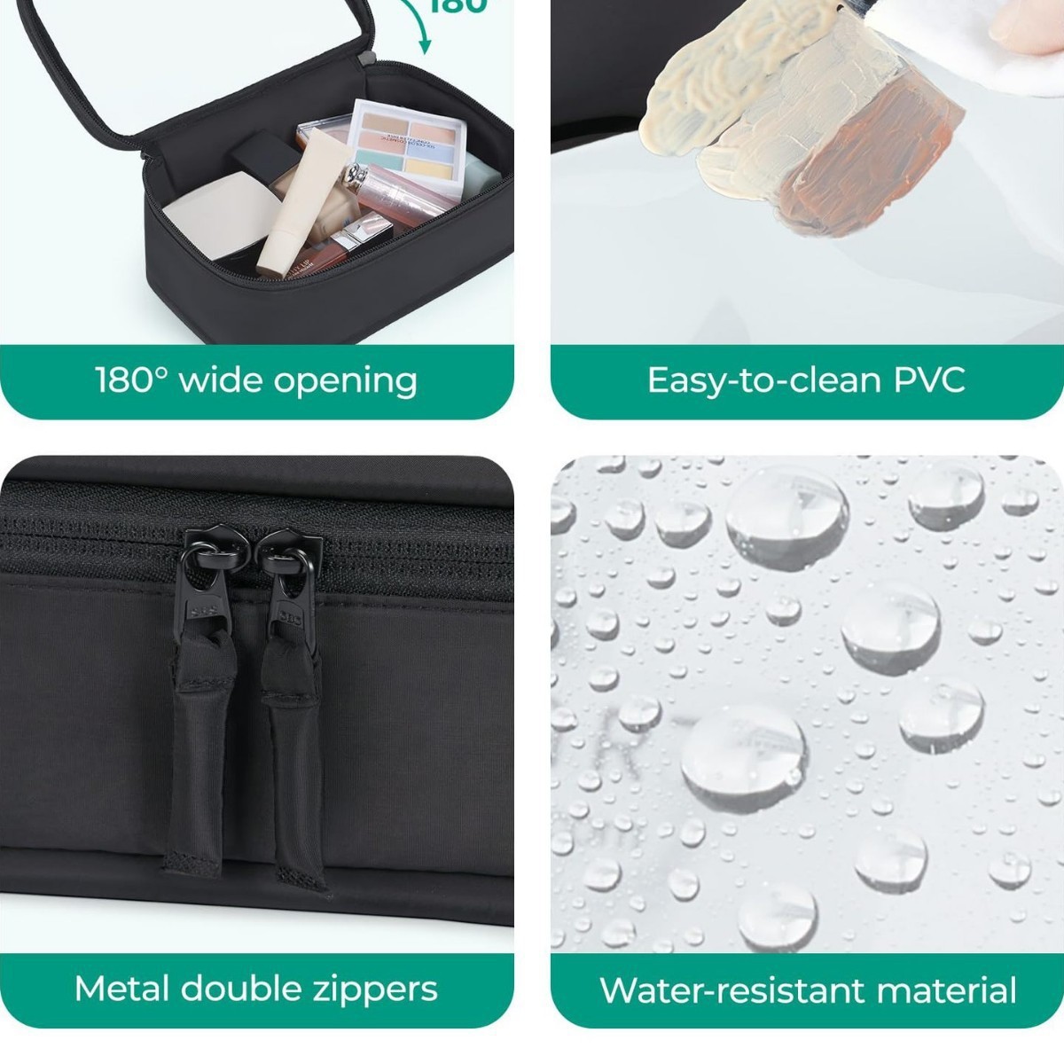 TSA-Approved  PVC Clear Makeup - đánh giá và giá Toiletry Bag Tsa