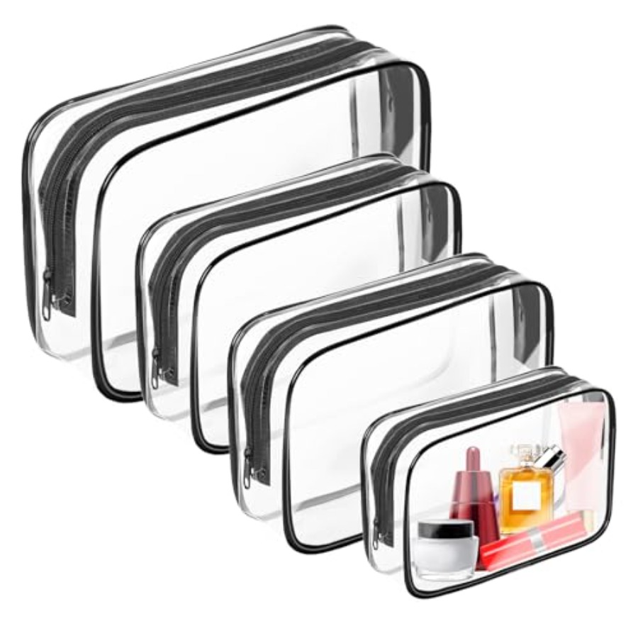 Clear Makeup Bag, Portable Tra - đánh giá và giá Toiletry Bag Tsa