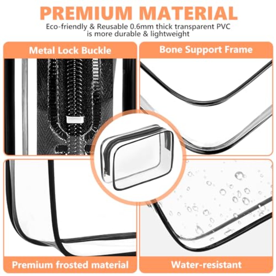 Clear Makeup Bag, Portable Tra - đánh giá và giá Toiletry Bag Tsa