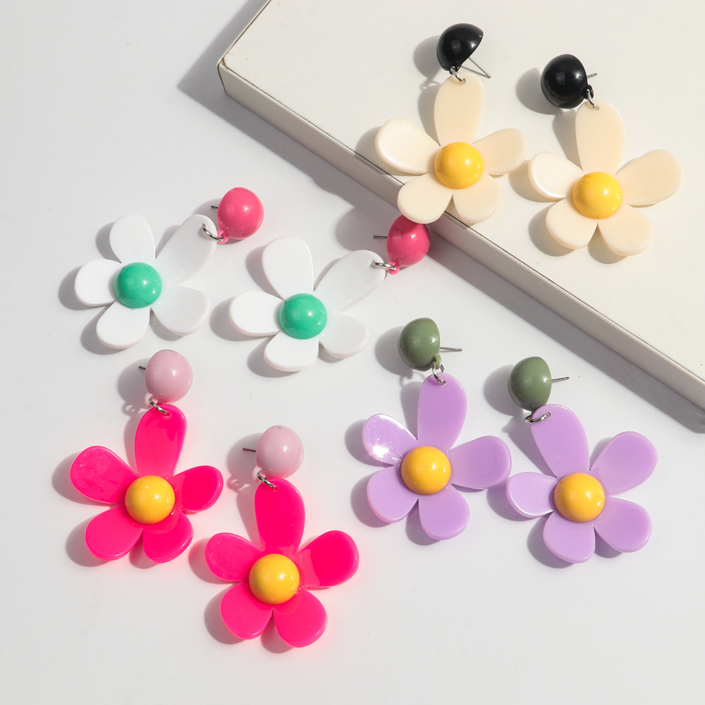 Korean Colorful Acrylic Flower - đánh giá và giá Travel Accessories Dropshipping