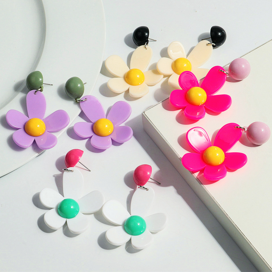 Korean Colorful Acrylic Flower - đánh giá và giá Travel Accessories Dropshipping