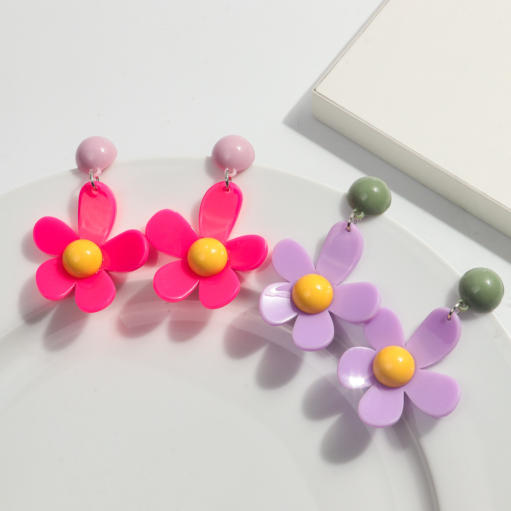 Korean Colorful Acrylic Flower - đánh giá và giá Travel Accessories Dropshipping